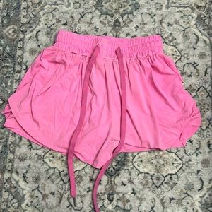 Pink flow shorts